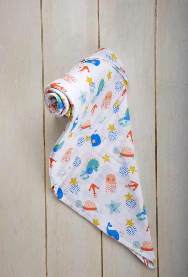 underwater Baby muslin swaddle